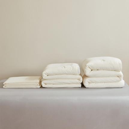 91家纺网 家纺一手货源 找家纺 2024新款原棉大豆子母被A类抗菌大豆二合一子母被