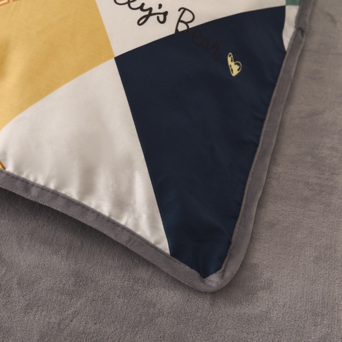 91家纺网 家纺一手货源 找家纺 琪琪阁 2021新款全棉+牛奶绒单被套 爱尔威