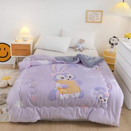 91家纺网 家纺一手货源 找家纺 (总)八零年代 2021新款秋冬加厚婴儿绒豆豆毯被芯被套