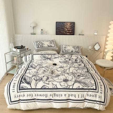 91家纺网 家纺一手货源 找家纺 （总）昔可家纺 2021新款大版宝宝牛奶绒四件套