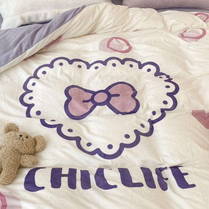 91家纺网 家纺一手货源 找家纺 （总）昔可家纺 2021新款大版宝宝牛奶绒四件套