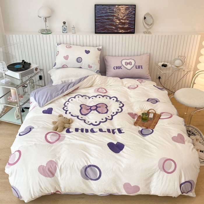 91家纺网 家纺一手货源 找家纺 （总）昔可家纺 2021新款大版宝宝牛奶绒四件套