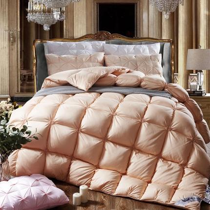 锦瑞羽绒 2021新款羽绒被鹅绒被秋冬揪花被 金