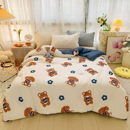 91家纺网 家纺一手货源 找家纺 （总）寐居 2021针织棉印花冬被