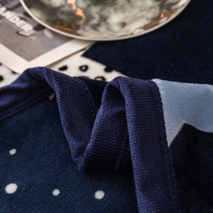 91家纺网 家纺一手货源 找家纺 卡奥AB版加厚复合云毯法莱绒毛毯空调休闲毯沙发盖毯星铂尔