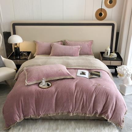 馨蕊2021秋冬新品轻奢煦暖绒奥斯汀系列 奥斯汀粉豆沙