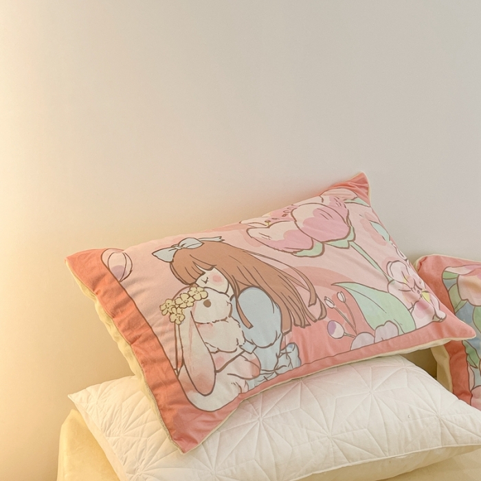 91家纺网 家纺一手货源 找家纺 昔可家纺 2021新款大版宝宝牛奶绒四件套 梦境少女