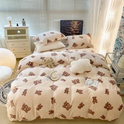 91家纺网 家纺一手货源 找家纺 （总）昔可家纺 2021新款牛奶绒四件套-一批