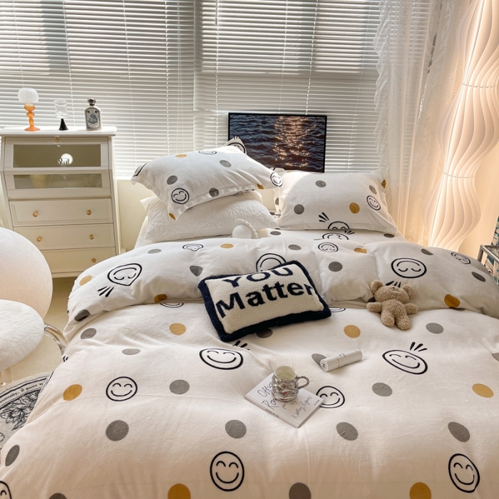 91家纺网 家纺一手货源 找家纺 （总）昔可家纺 2021新款牛奶绒四件套-一批