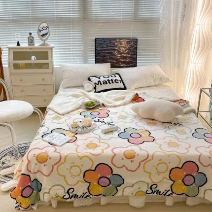 91家纺网 家纺一手货源 找家纺 （总）昔可家纺 2021新款牛奶羊羔绒印花毯