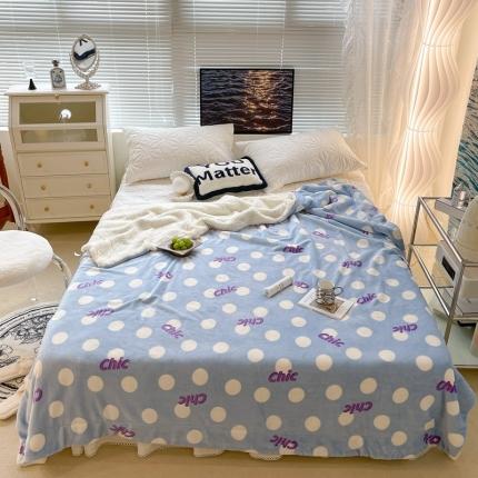 91家纺网 家纺一手货源 找家纺 （总）昔可家纺 2021新款牛奶羊羔绒印花毯