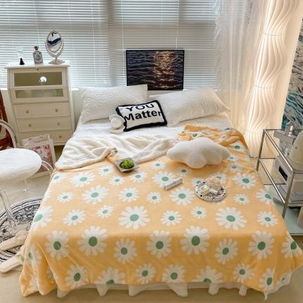 91家纺网 家纺一手货源 找家纺 （总）昔可家纺 2021新款牛奶羊羔绒印花毯