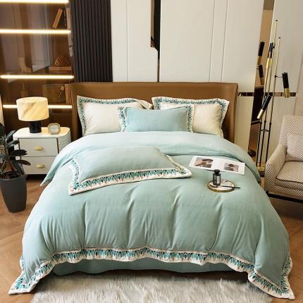 馨蕊 2021新品秋冬轻奢煦暖绒系列-罗地亚 罗地亚-冰沙绿