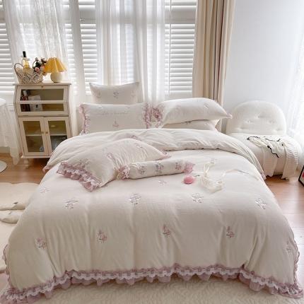 91家纺网 家纺一手货源 找家纺 （总）馨蕊 2021新品秋冬轻奢煦暖绒系列桃溪