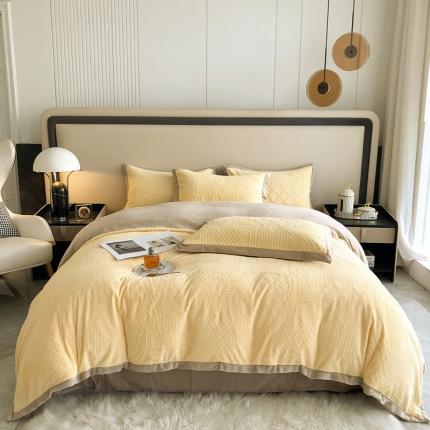 91家纺网 家纺一手货源 找家纺 （总）馨蕊 2021秋冬新品轻奢煦暖绒系列-唯爱