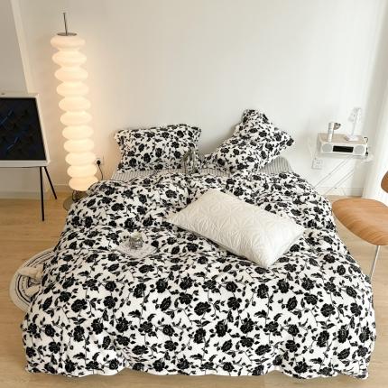 91家纺网 家纺一手货源 找家纺 （总）昔可家纺 2021新款牛奶绒四件套-二批