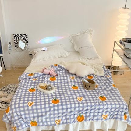 91家纺网 家纺一手货源 找家纺 （总）昔可家纺 2021新款牛奶羊羔绒印花毯