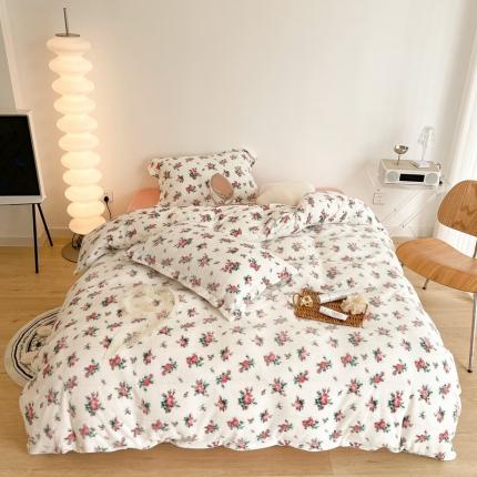 91家纺网 家纺一手货源 找家纺 （总）昔可家纺 2021新款牛奶绒四件套-二批