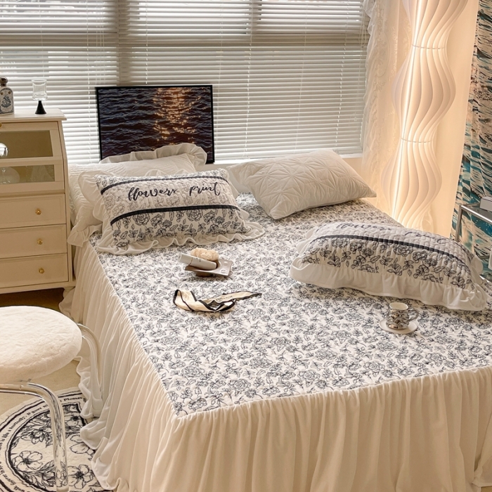 91家纺网 家纺一手货源 找家纺 （总）昔可家纺 2021新款秋冬超仙牛奶宝宝绒床裙