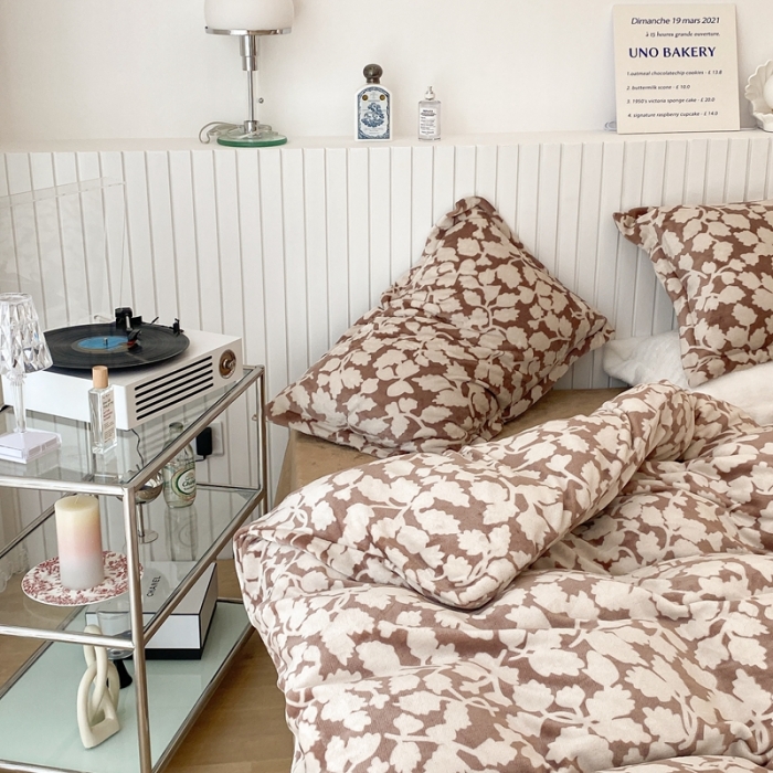 91家纺网 家纺一手货源 找家纺 昔可家纺 2021新款牛奶绒四件套-二批 如梦之梦