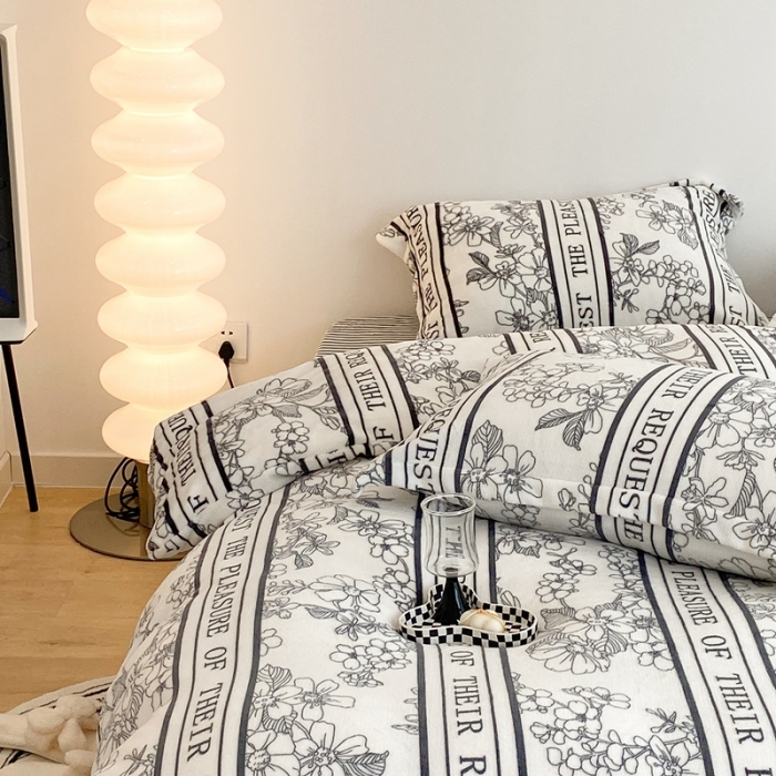 91家纺网 家纺一手货源 找家纺 昔可家纺 2021新款牛奶绒四件套-二批 优雅生活