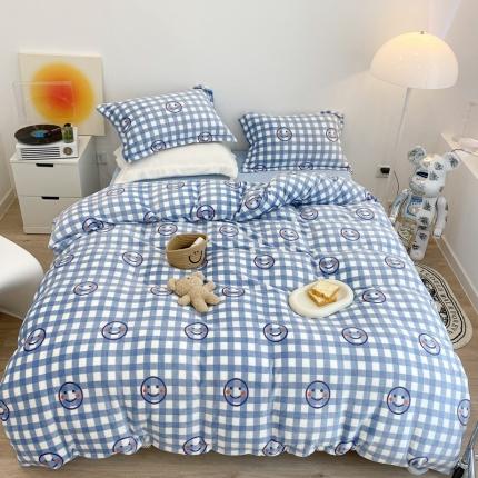 91家纺网 家纺一手货源 找家纺 （总）昔可家纺 2021新款牛奶绒四件套-三批