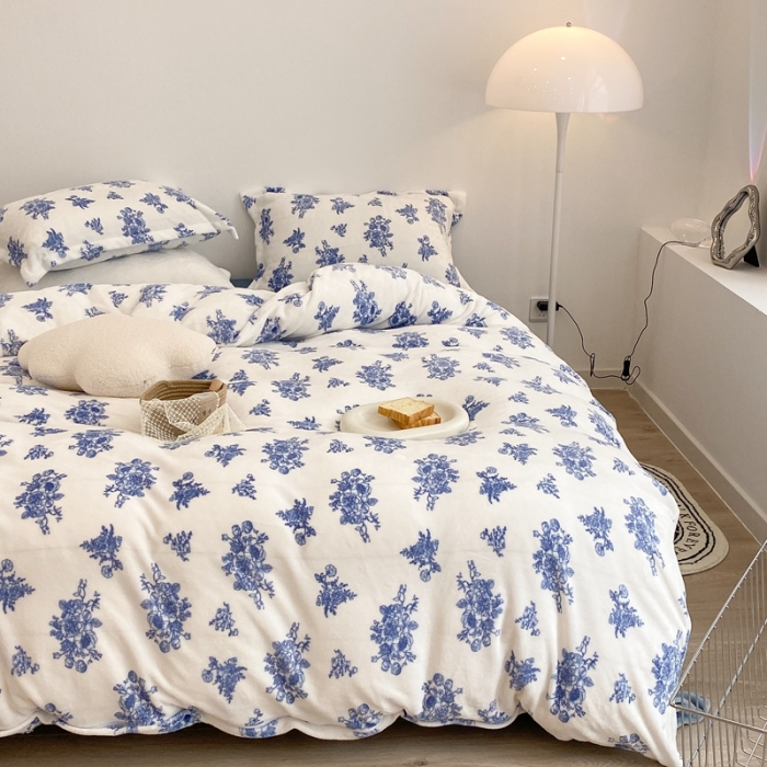 91家纺网 家纺一手货源 找家纺 （总）昔可家纺 2021新款牛奶绒四件套-三批