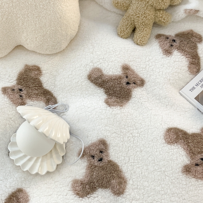 91家纺网 家纺一手货源 找家纺 （总）昔可家纺 2021新款泰迪羊羔绒印花四件套