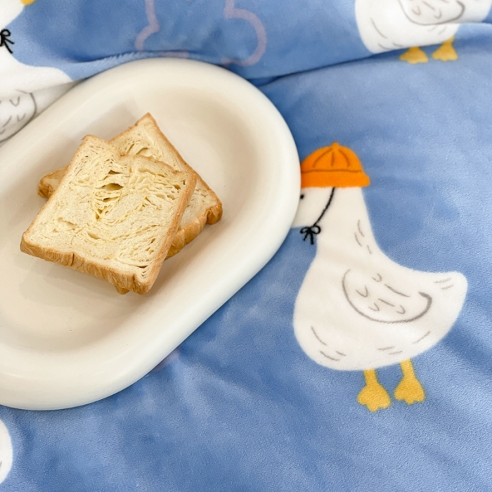 91家纺网 家纺一手货源 找家纺 昔可家纺 2021新款牛奶绒四件套-三批 花朵鸭