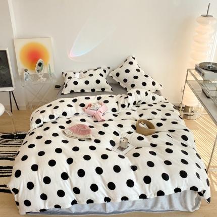 91家纺网 家纺一手货源 找家纺 （总）昔可家纺 2021新款牛奶绒四件套-老花色