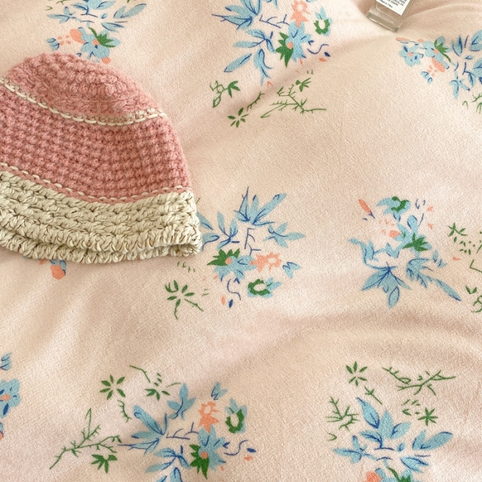 91家纺网 家纺一手货源 找家纺 （总）昔可家纺 2021新款牛奶绒四件套-老花色