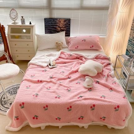 91家纺网 家纺一手货源 找家纺 （总）昔可家纺 2021新款羊羔泰迪绒印花毛毯