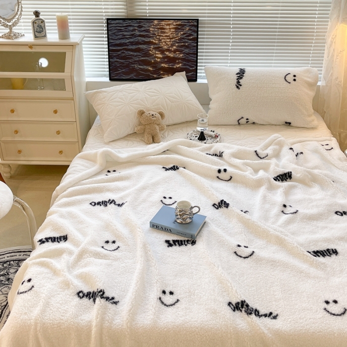 91家纺网 家纺一手货源 找家纺 （总）昔可家纺 2021新款羊羔泰迪绒印花毛毯