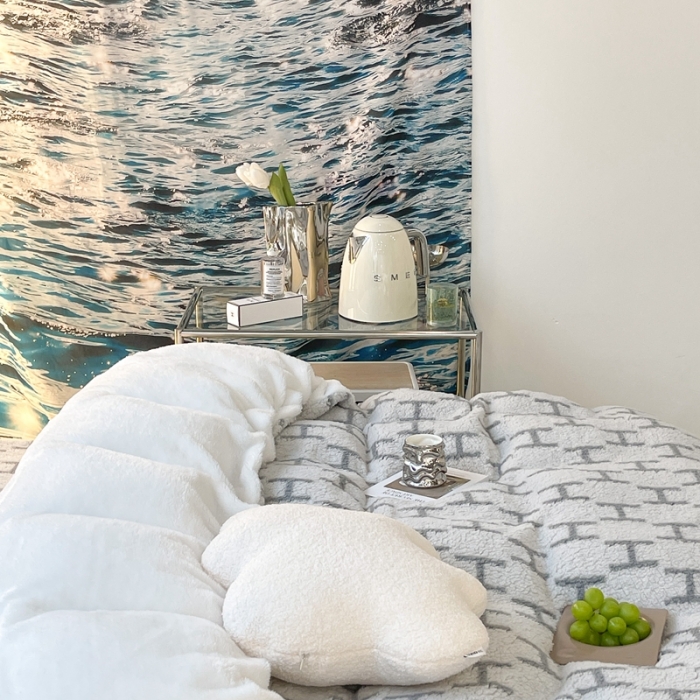 91家纺网 家纺一手货源 找家纺 昔可家纺 2021新款泰迪羊羔绒印花四件套时尚H