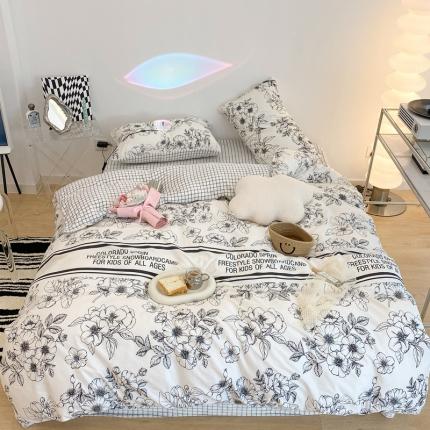 91家纺网 家纺一手货源 找家纺 （总）昔可家纺 2021新款棉加牛奶绒四件套