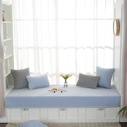 91家纺网 家纺一手货源 找家纺 （总）共鸣沙发垫 2021新款千鸟格飘窗垫