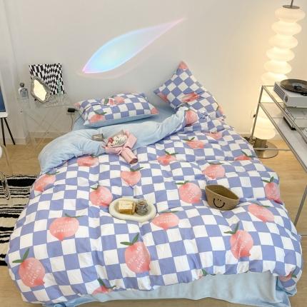 91家纺网 家纺一手货源 找家纺 （总）昔可家纺 2021新款棉加牛奶绒四件套