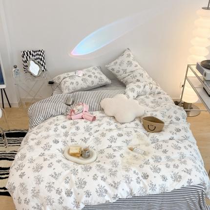 91家纺网 家纺一手货源 找家纺 （总）昔可家纺 2021新款棉加牛奶绒四件套