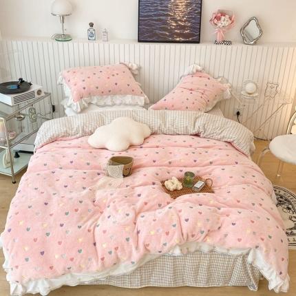 91家纺网 家纺一手货源 找家纺 （总）昔可家纺 2021新款coco雪貂绒四件套