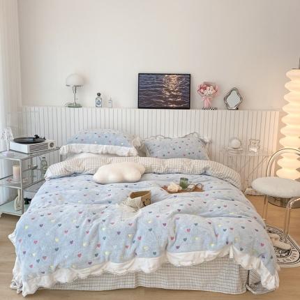 91家纺网 家纺一手货源 找家纺 （总）昔可家纺 2021新款coco雪貂绒四件套