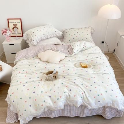 91家纺网 家纺一手货源 找家纺 （总）昔可家纺 2021新款coco雪貂绒四件套