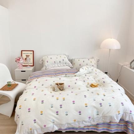 91家纺网 家纺一手货源 找家纺 （总）昔可家纺 2021新款coco雪貂绒四件套