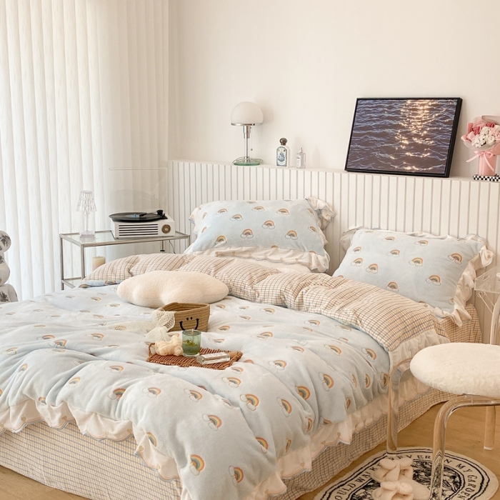 91家纺网 家纺一手货源 找家纺 （总）昔可家纺 2021新款coco雪貂绒四件套