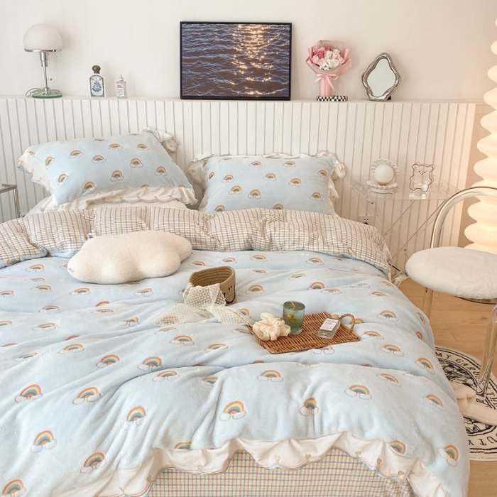 91家纺网 家纺一手货源 找家纺 （总）昔可家纺 2021新款coco雪貂绒四件套