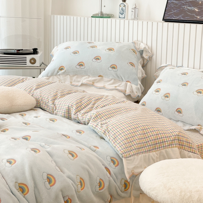 91家纺网 家纺一手货源 找家纺 （总）昔可家纺 2021新款coco雪貂绒四件套