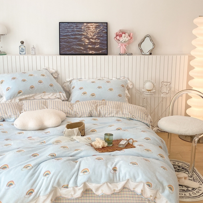 91家纺网 家纺一手货源 找家纺 （总）昔可家纺 2021新款coco雪貂绒四件套