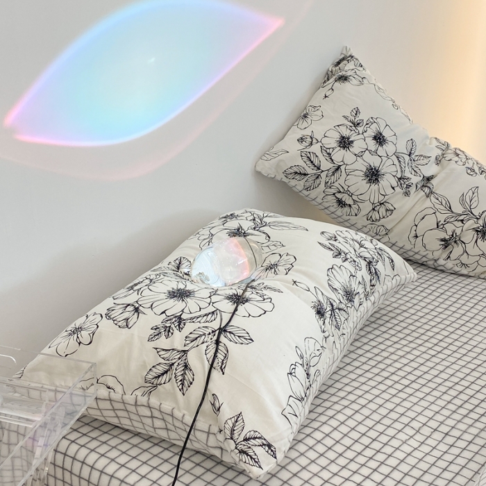 91家纺网 家纺一手货源 找家纺 昔可家纺 2021新款棉加牛奶绒四件套 黑茶