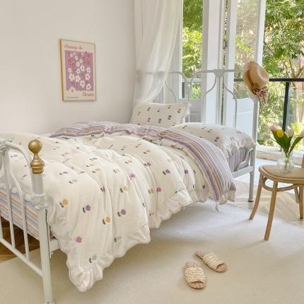 91家纺网 家纺一手货源 找家纺 （总）昔可家纺 2021新款coco雪貂绒四件套