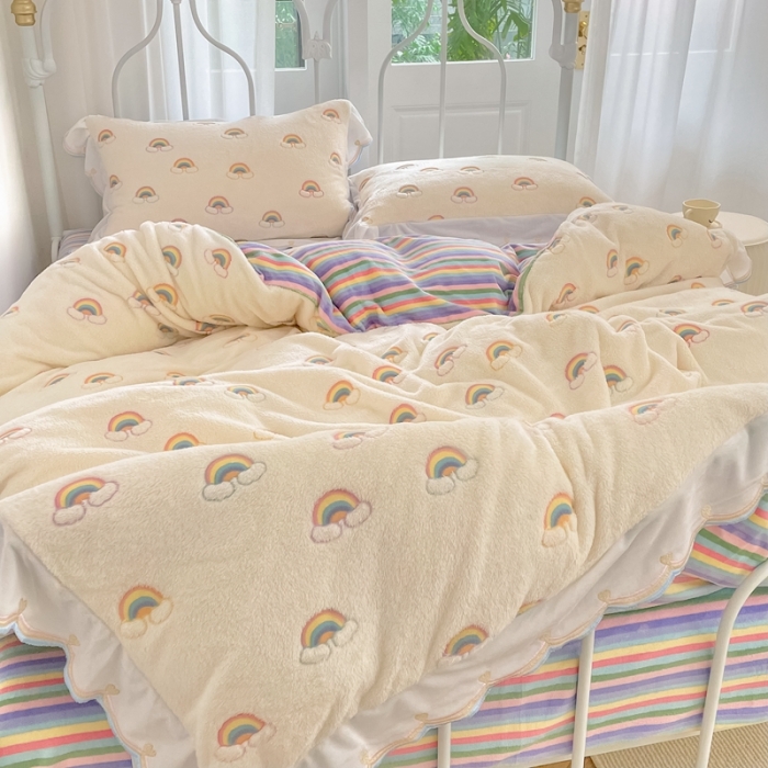 91家纺网 家纺一手货源 找家纺 （总）昔可家纺 2021新款coco雪貂绒四件套