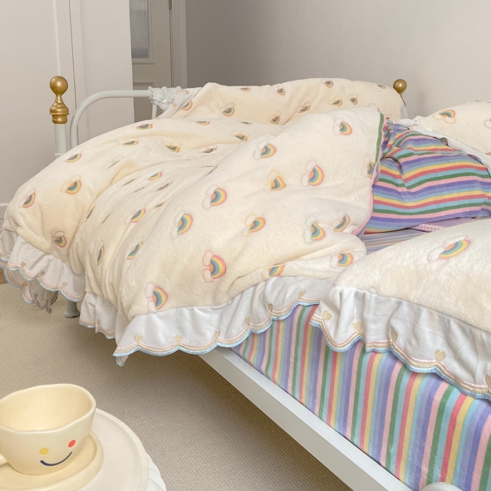 91家纺网 家纺一手货源 找家纺 （总）昔可家纺 2021新款coco雪貂绒四件套